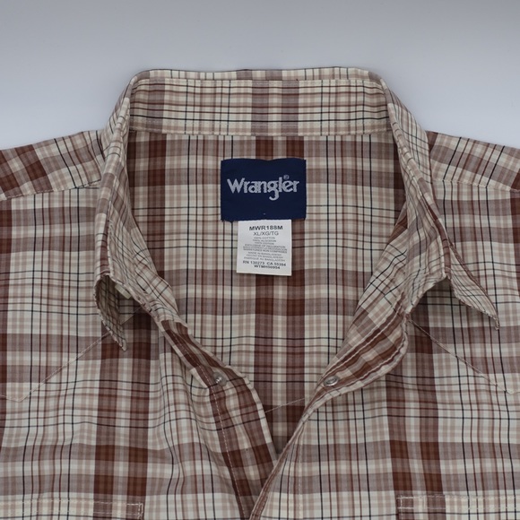wrangler long sleeve pearl snap